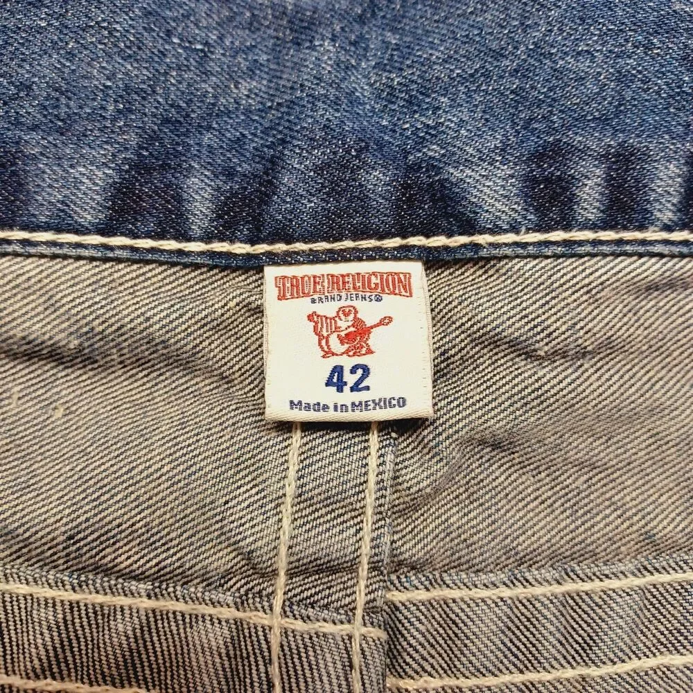 True Religion Basic Straight With Flap Pockets Natural Men's Size 42x34